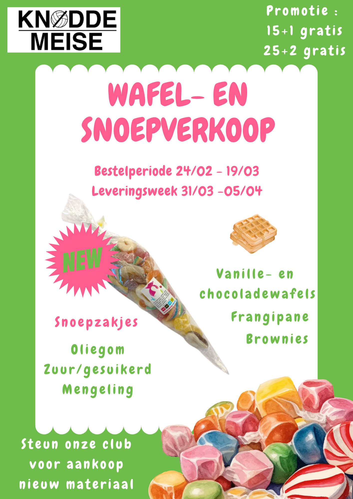 Affiche Wafelverkoop